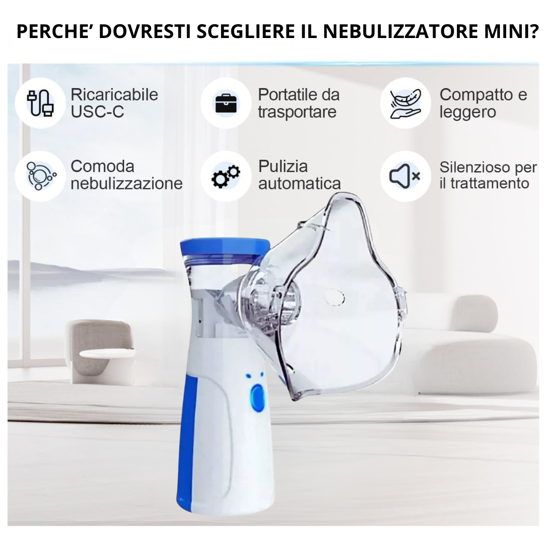 Mini Aerosol Nebulizzatore Portatile