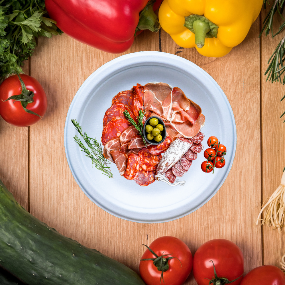 Piatti monouso in plastica piani 1 kg