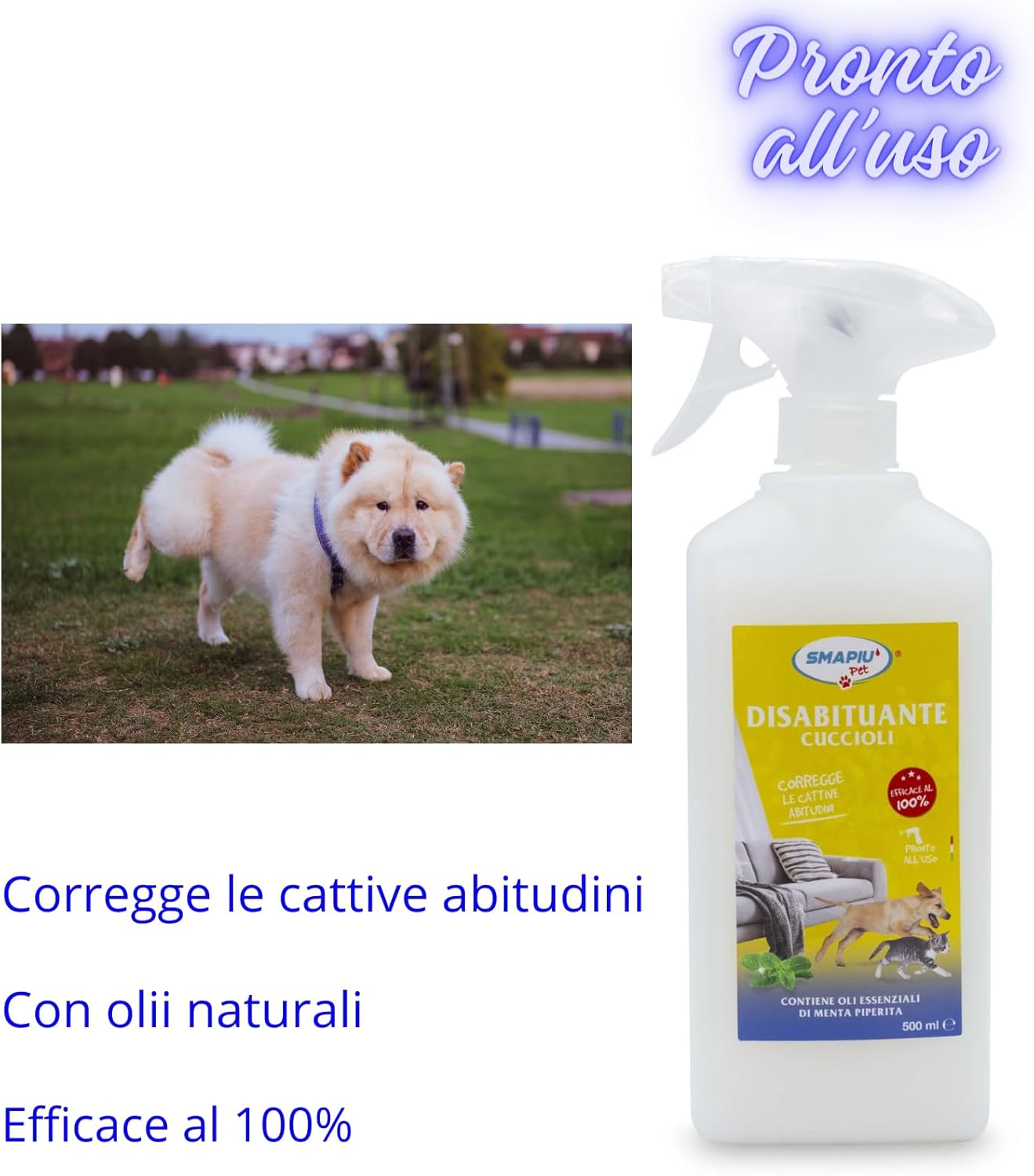 Disabituante per cuccioli di cane e gatto 500 ml