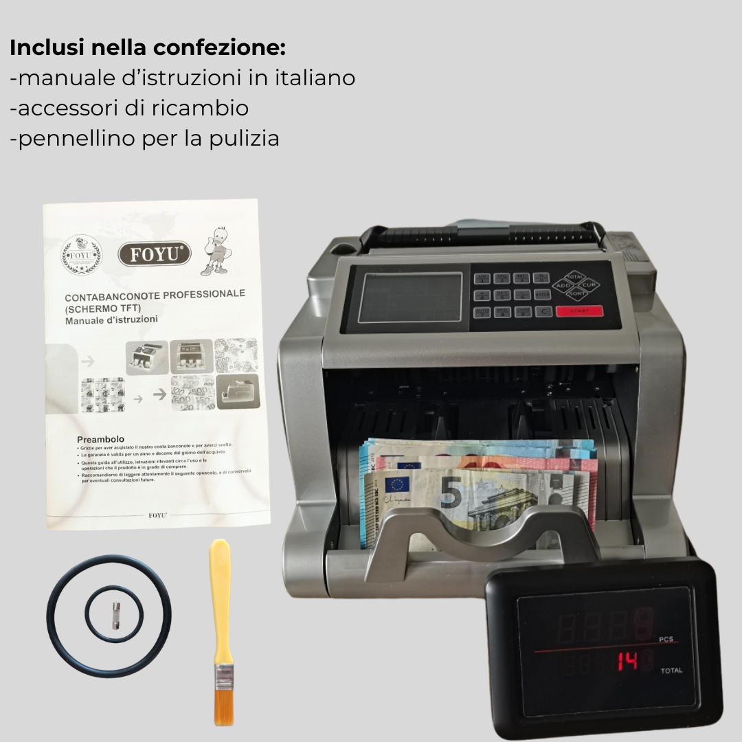 Contabanconote professionale rivelatore soldi falsi