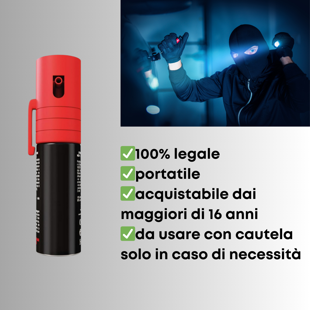 Spray Antiaggressione al Peperoncino