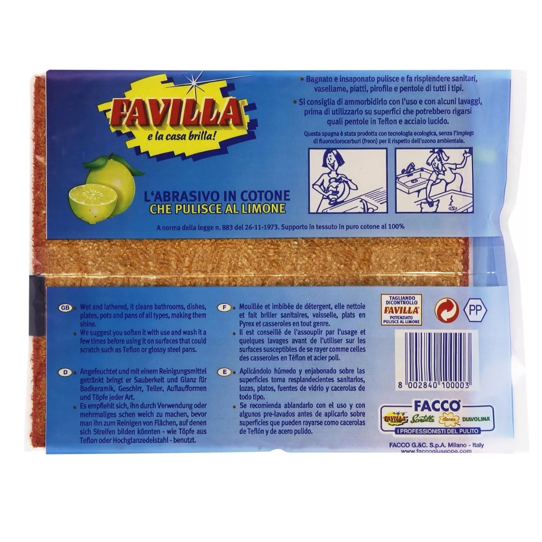 Favilla spugna abrasiva in cotone