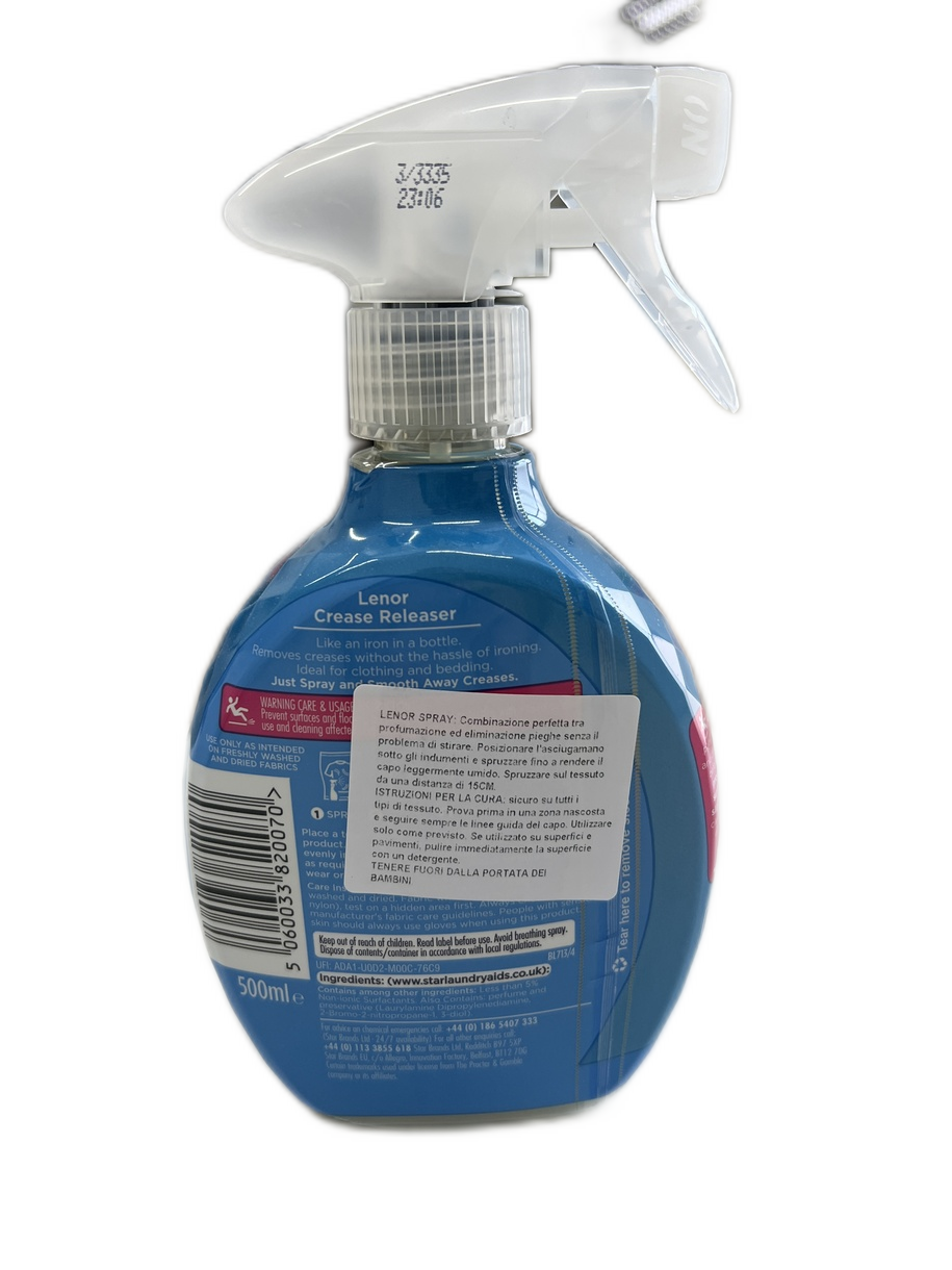 Lenor crease releaser spray antipighe risveglio primaverile 500 ml