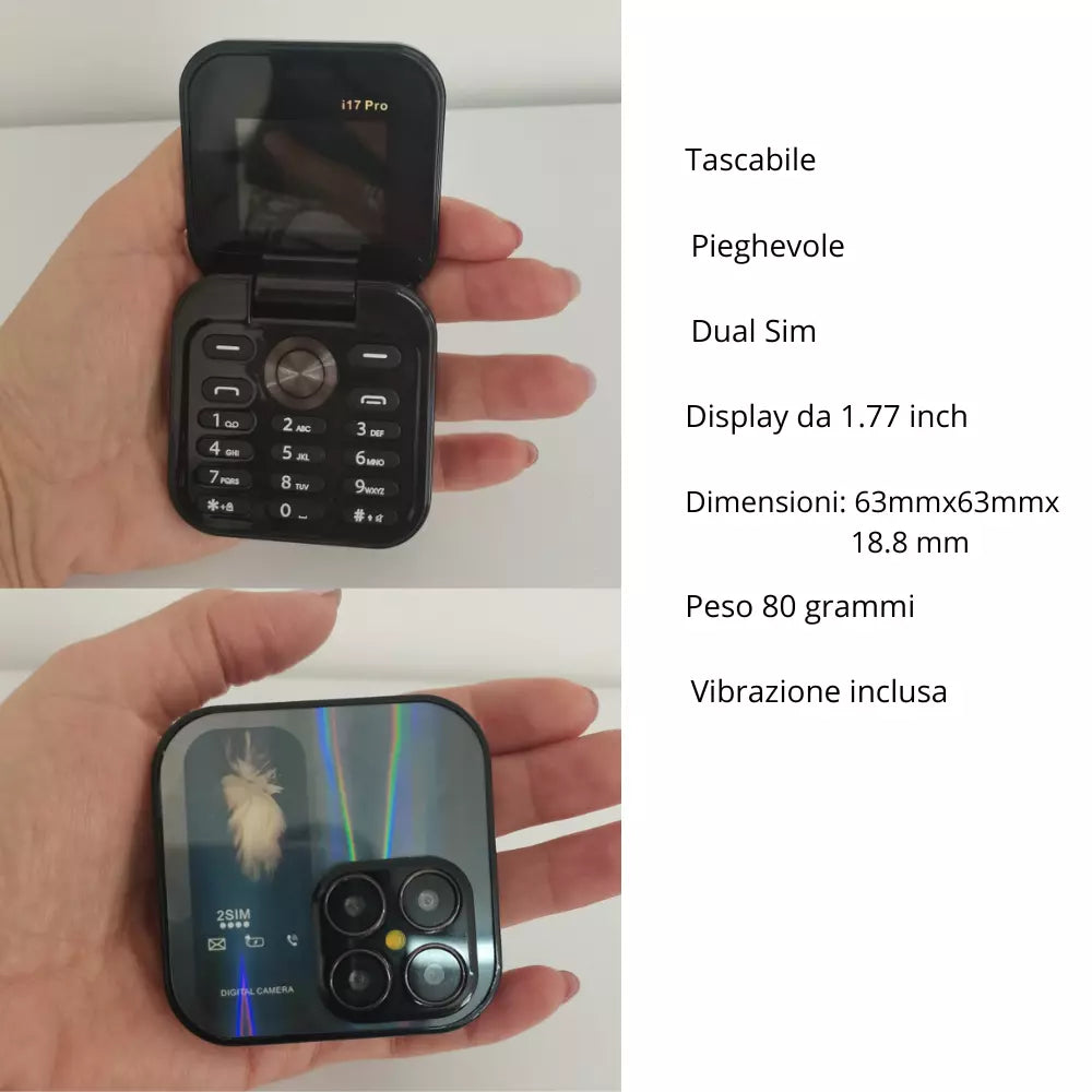 Mini telefono cellulare 2G Dual Sim