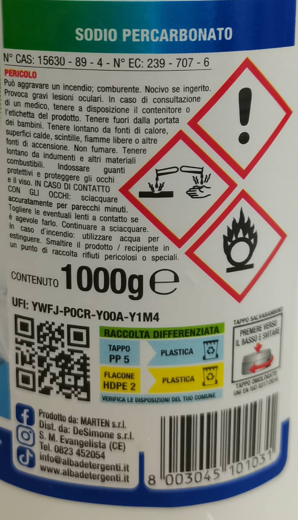 Alba Percarbonato Di Sodio 1 kg