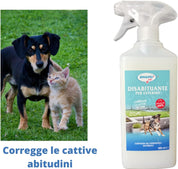 SMAPIU' Disabituante Spray per Cani e Gatti da Esterno Repellente dissuasore Naturale Anti pipì Pronto all'Uso 500 ml