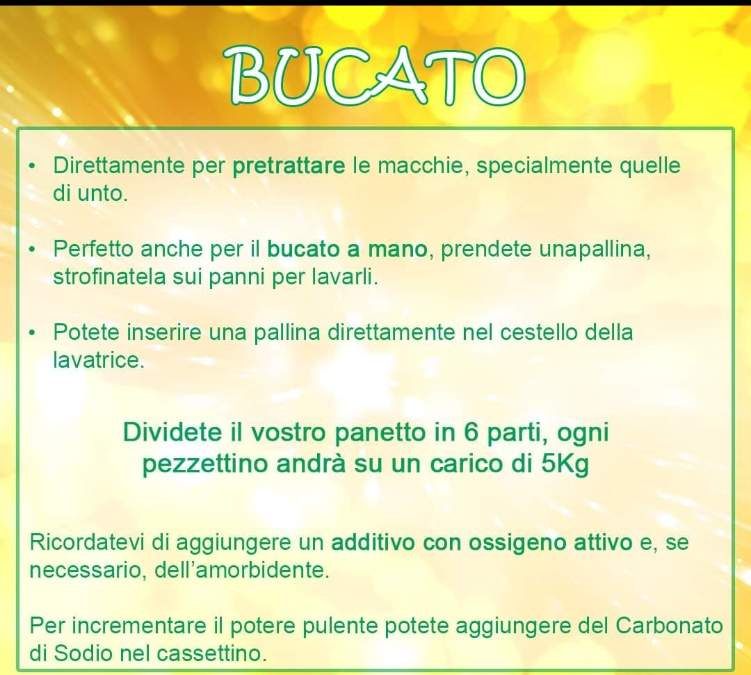 Sapone Alga ecologico biodegradabile all'olio di cocco per bucato a mano e lavatrice