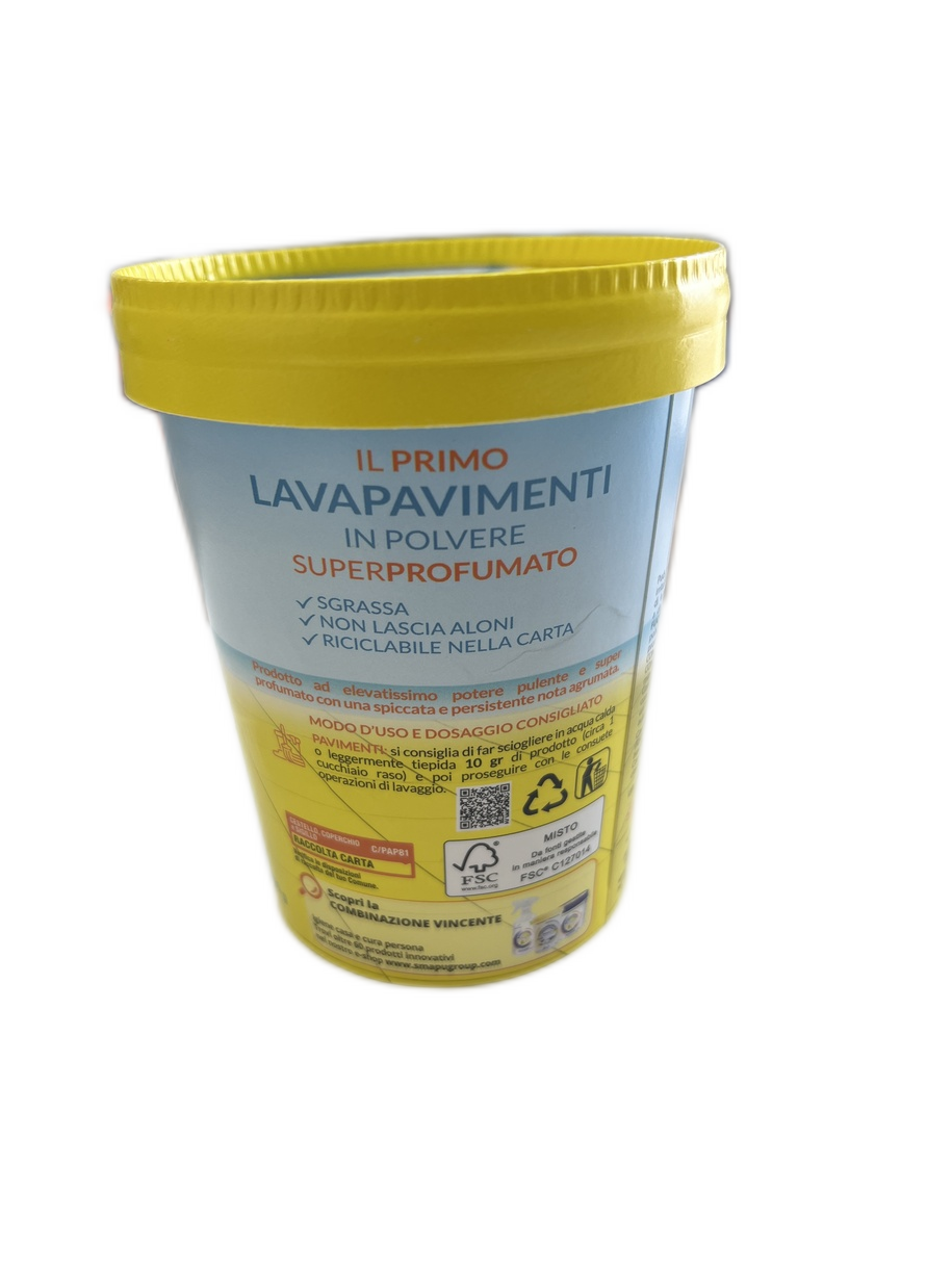 Lavapavimenti in polvere super profumato agli Agrumi- Barattolo 400 gr(40 lavaggi)