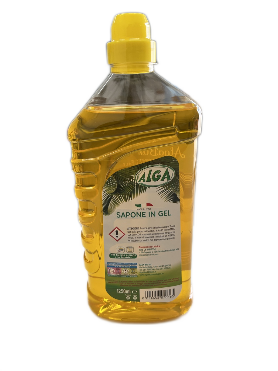 ALGA SAPONE ECOLOGICO CONCENTRATO IN GEL PER BUCATO A MANO E LAVATRICE 1250 ML