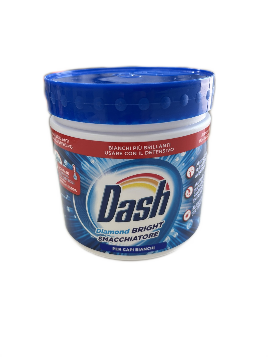 Dash Diamond Bright smacchiatore in polvere per bucato dei capi bianchi azione sbiancante e smacchiante 500 gr