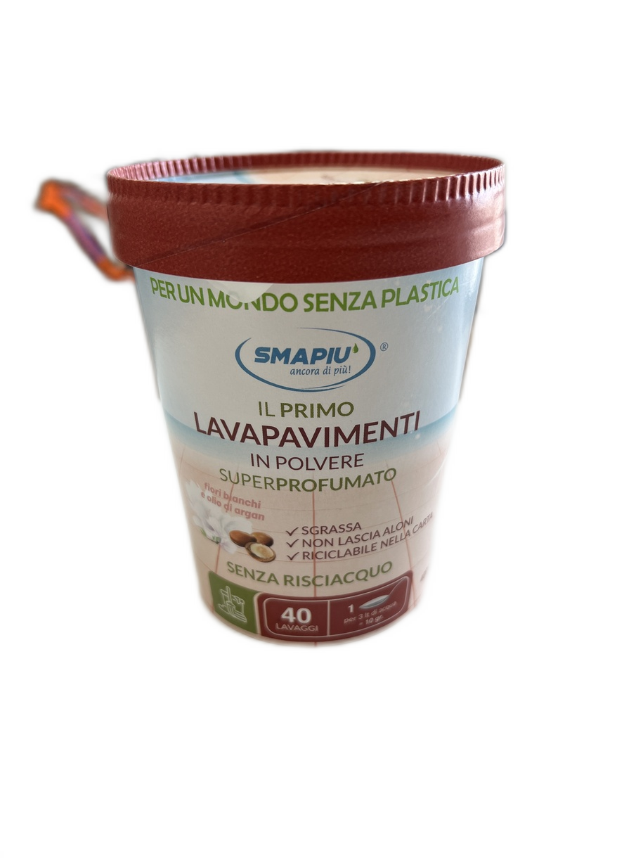 Detergente pavimenti in polvere superprofumato Argan- Barattolo 400 g