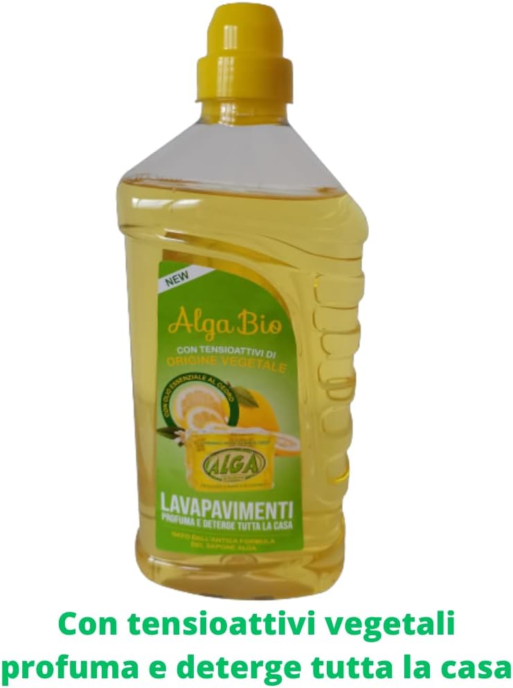 Alga sapone ecologico biodegradabile ipoallergenico per bucato a mano e  lavatrice pavimenti piatti cucina- Box da 6 pezzi