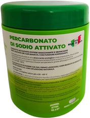 Percarbonato di sodio attivato sbiancante smacchiante igienizzante ecologico per bucato a mano e lavatrice Alga 500 gr