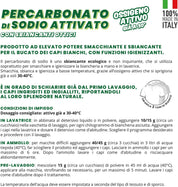 Polvere Percarbonato di Sodio per Capi Bianchi- 500gr